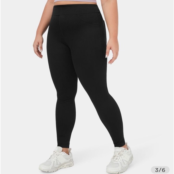 Womens Halara Black Jean leggings Size 1X NWT - Picture 1 of 8